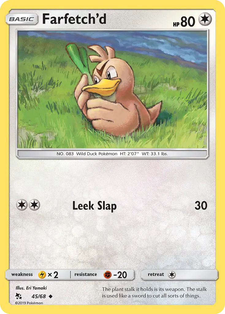 Farfetch'd 45 — Hidden Fates 45, Normal finish