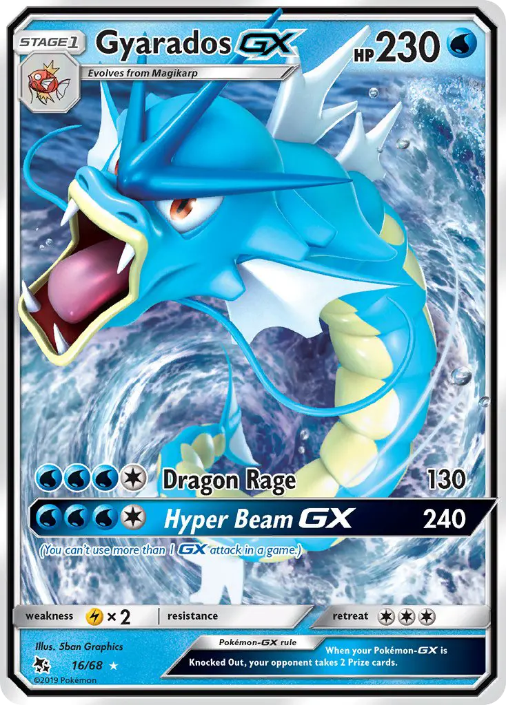 Gyarados-GX 16 card from Hidden Fates