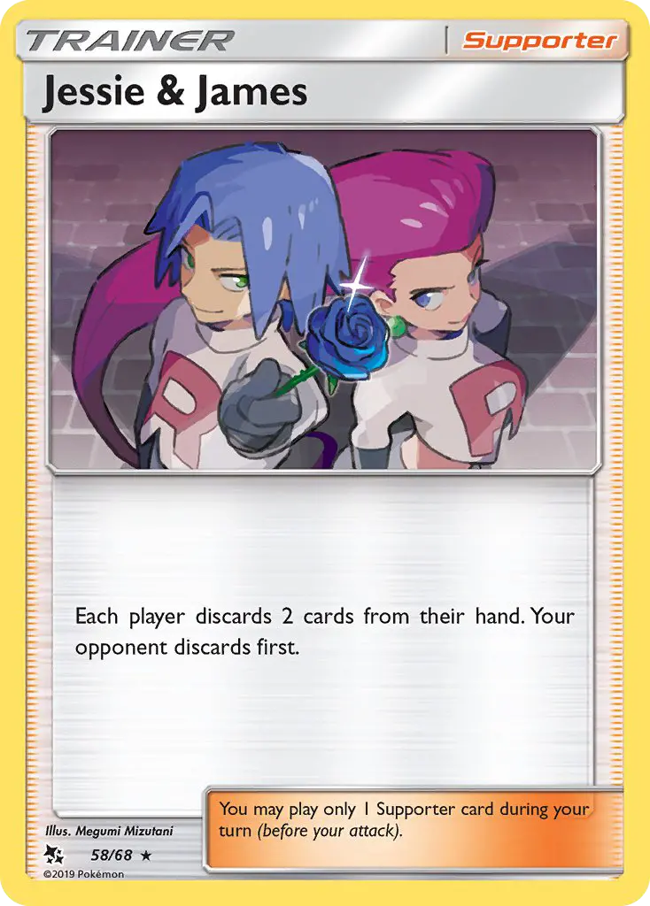 Jessie & James 58 — Hidden Fates 58, Holofoil finish
