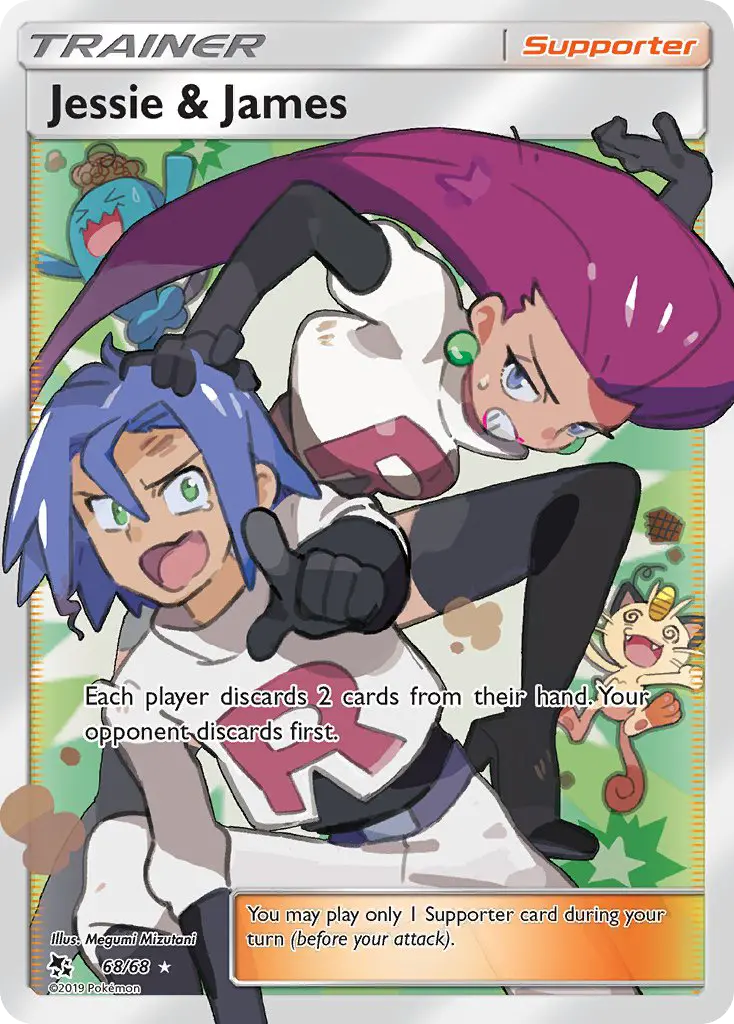 Jessie & James 68 — the most expensive Hidden Fates card