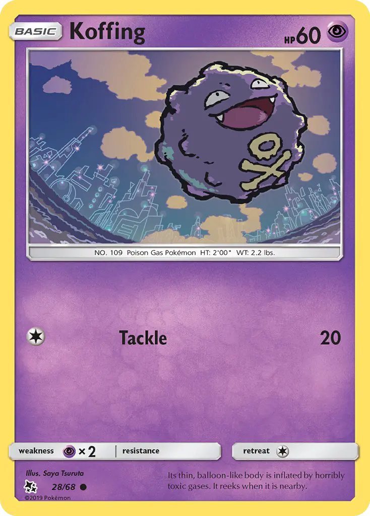 Koffing 28 — Hidden Fates 28, Normal finish