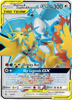 Moltres & Zapdos & Articuno-GX 66 — Hidden Fates