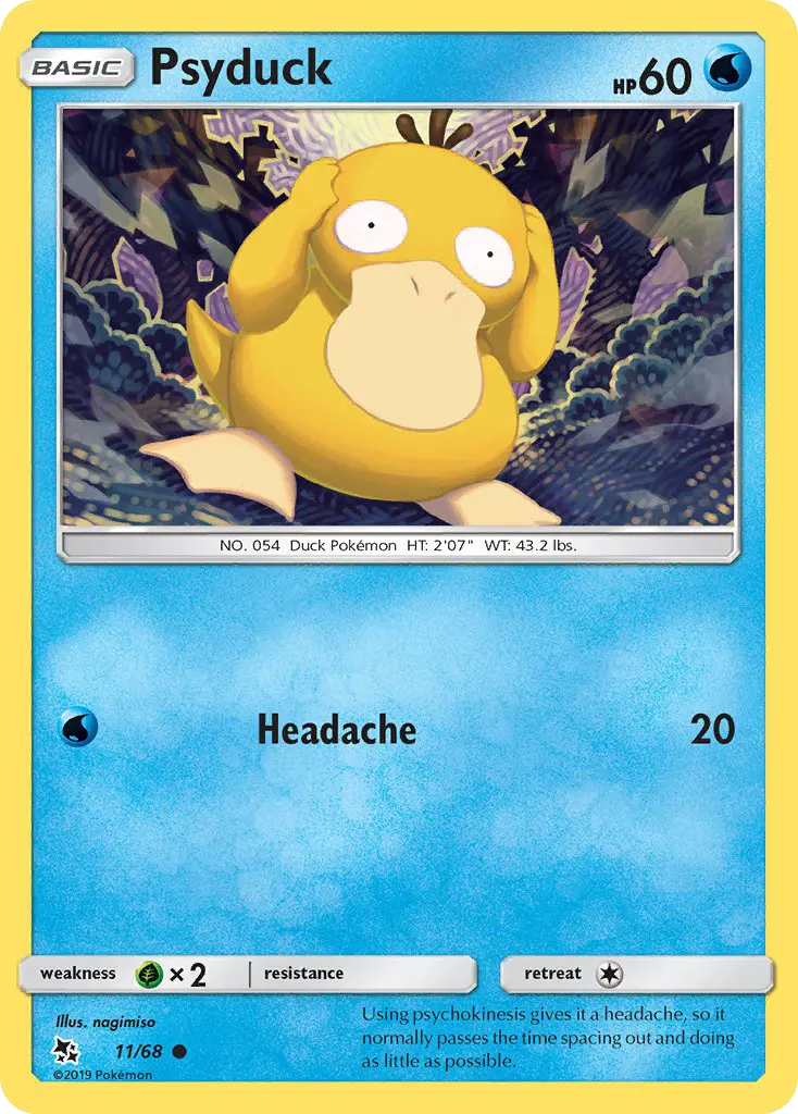 Psyduck 11 card from Hidden Fates