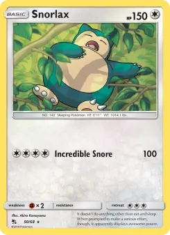 Snorlax 50 — Hidden Fates