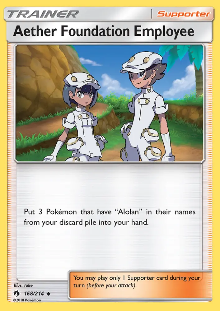 Aether Foundation Employee 168 card from Lost Thunder