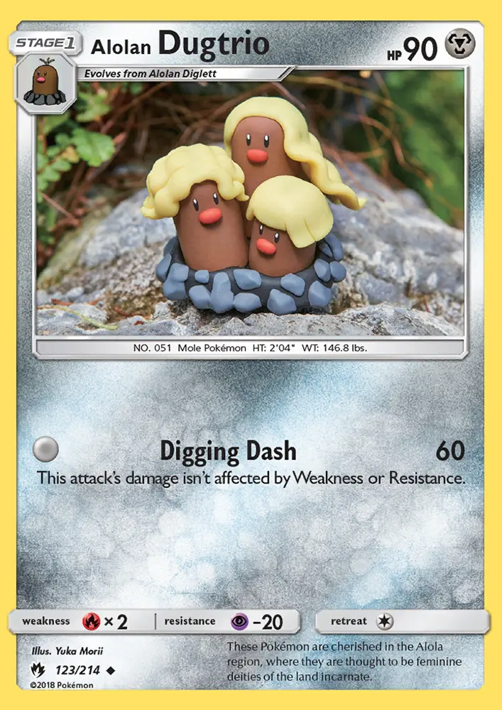 Alolan Dugtrio 123 — Lost Thunder 123, Normal finish