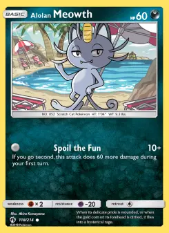 Alolan Meowth — Lost Thunder #118