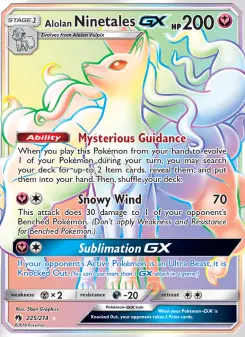 Alolan Ninetales-GX 225 — Lost Thunder