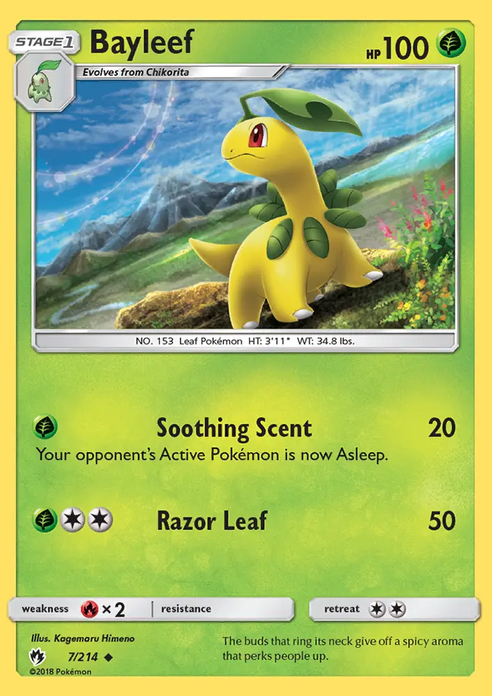 Bayleef 7 — Lost Thunder 7, Normal finish