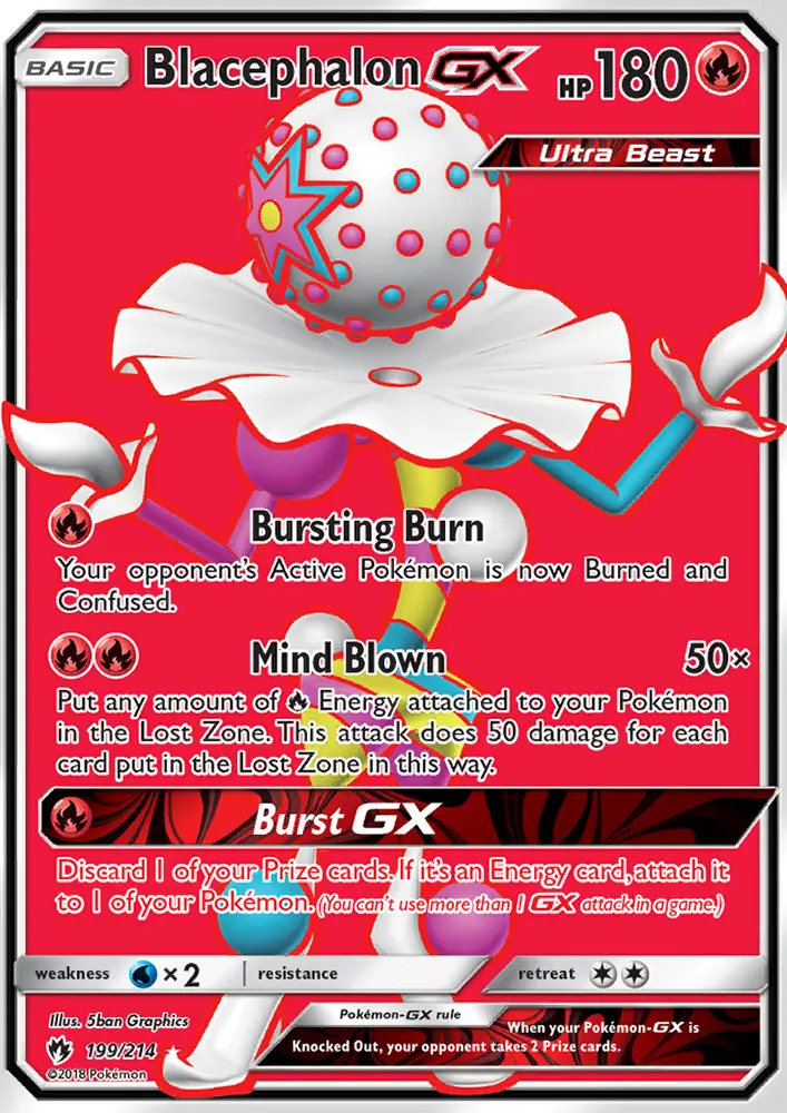 Blacephalon-GX 199 card from Lost Thunder
