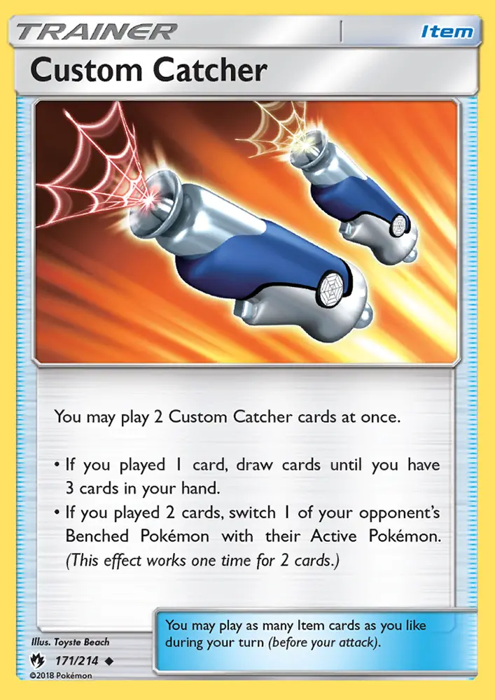 Custom Catcher 171 card from Lost Thunder