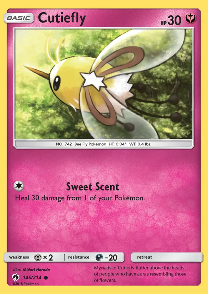 Cutiefly 145 — Lost Thunder 145, Normal finish