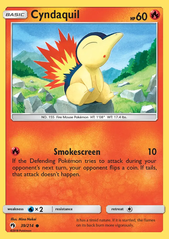 Cyndaquil 39 — Lost Thunder 39, Normal finish