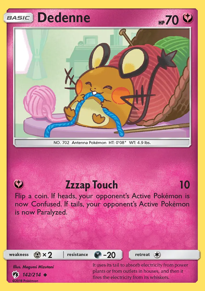 Dedenne 142 — Lost Thunder 142, Normal finish