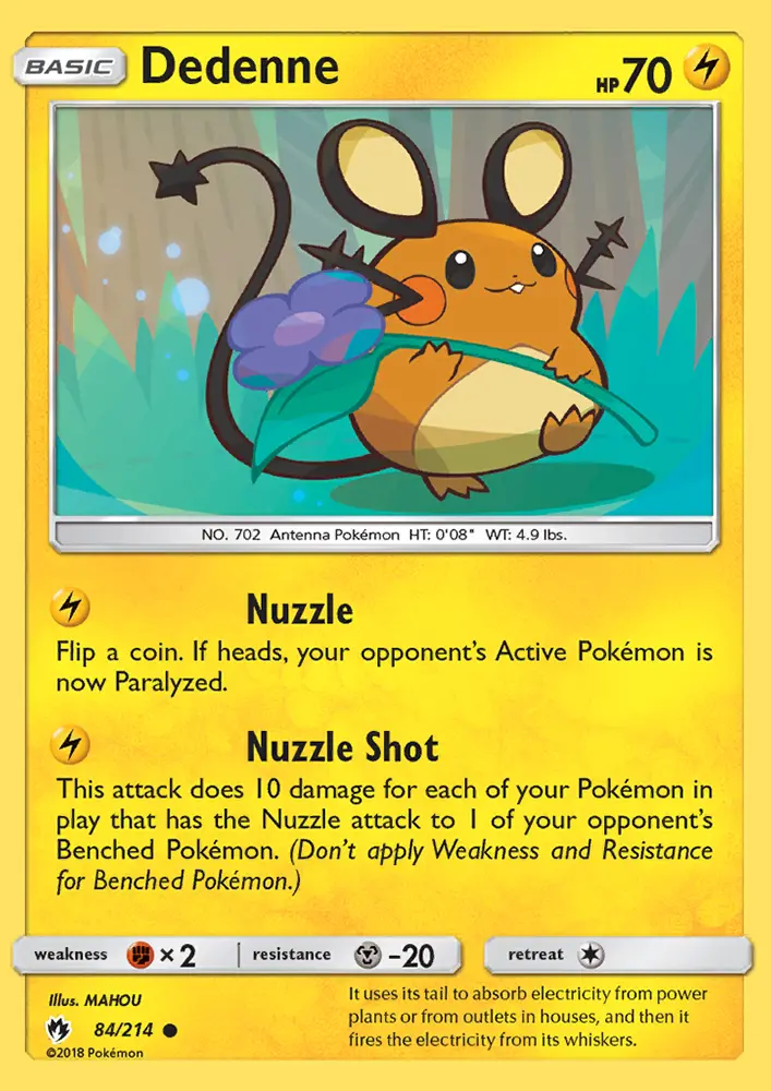 Dedenne 84 — Lost Thunder 84, Normal finish