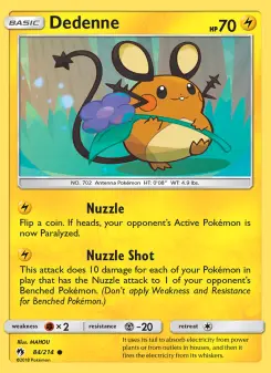 Dedenne — Lost Thunder #84