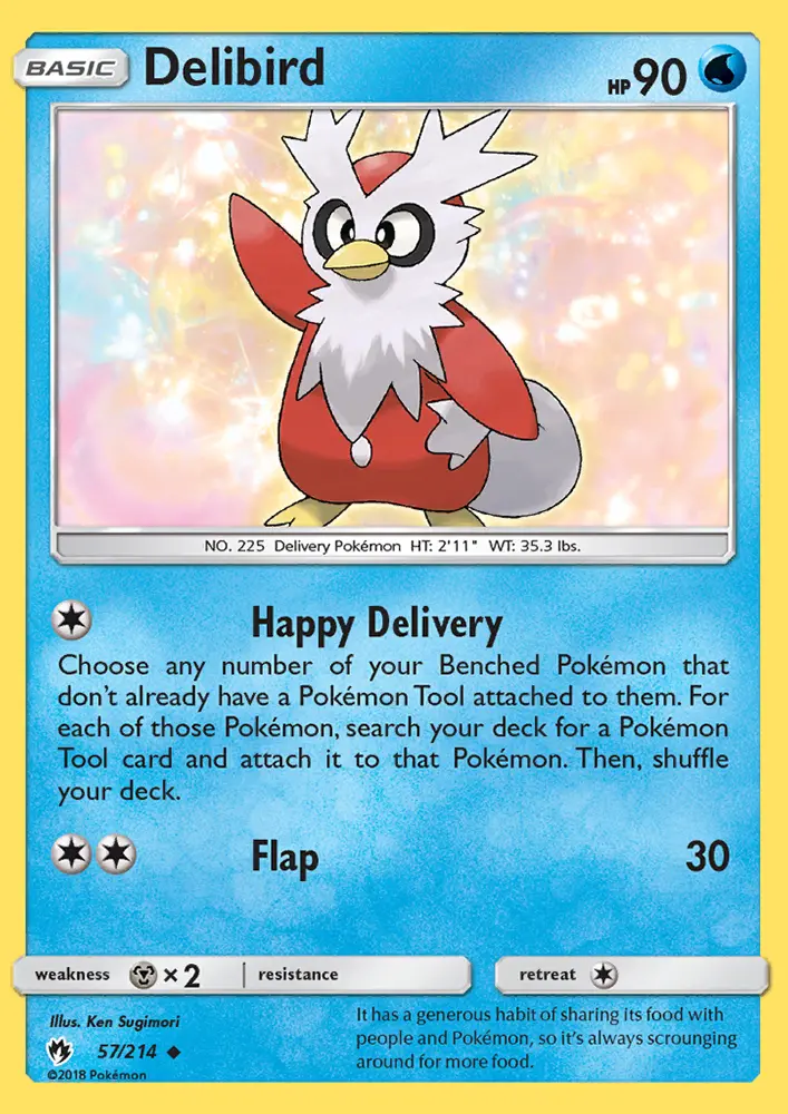 Delibird 57 card from Lost Thunder