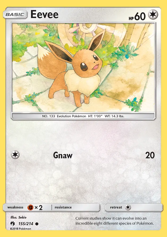 Eevee 155 — Lost Thunder 155, Normal finish