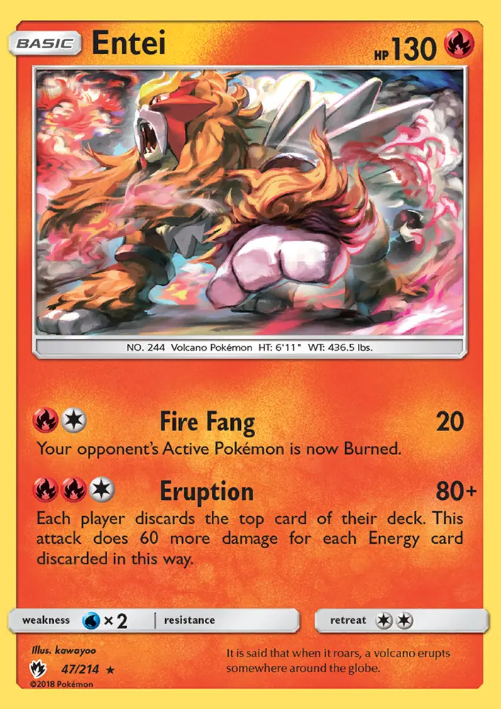 Entei 47 — Lost Thunder 47, Normal finish