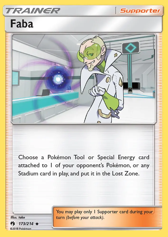 Faba 173 card from Lost Thunder