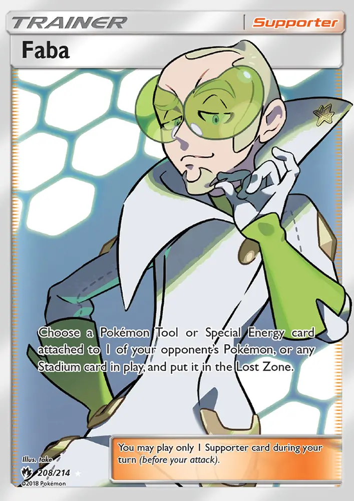 Faba 208 — Lost Thunder 208, Holofoil finish