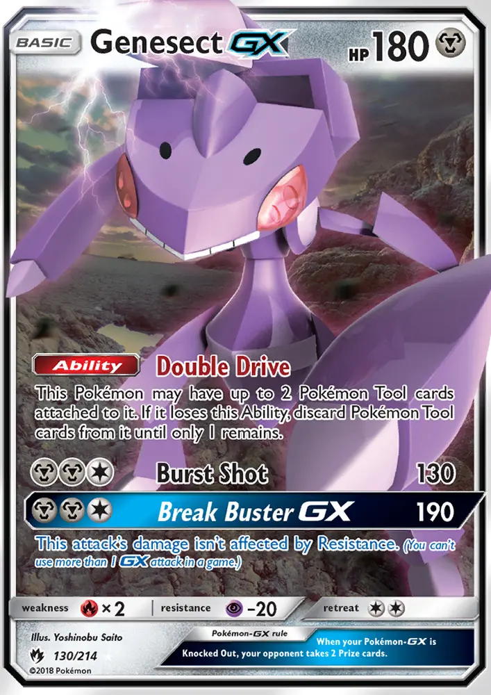 Genesect-GX 130 card from Lost Thunder