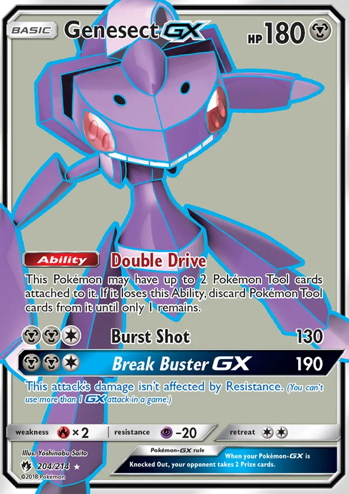 Genesect-GX 204 card from Lost Thunder