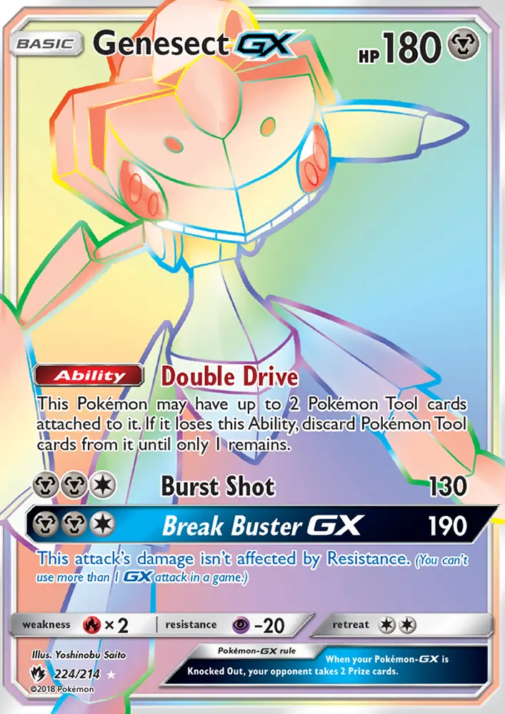 Genesect-GX 224 card from Lost Thunder