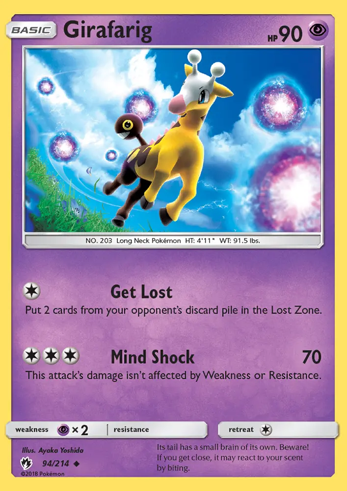 Girafarig 94 — Lost Thunder 94, Normal finish