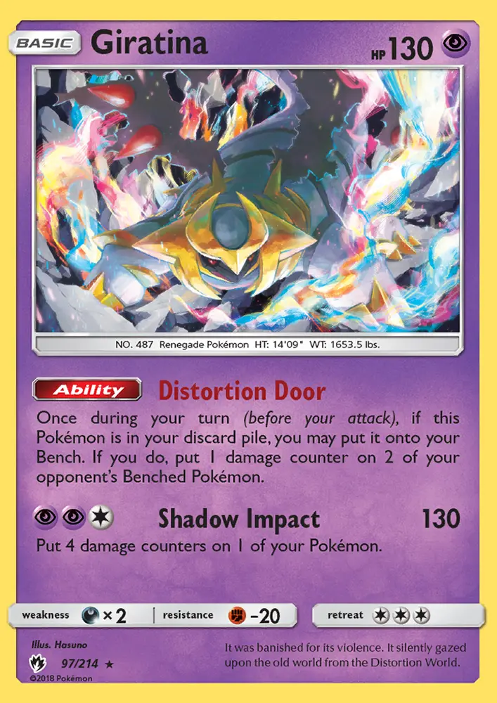 Giratina 97 — Lost Thunder 97, Holofoil finish
