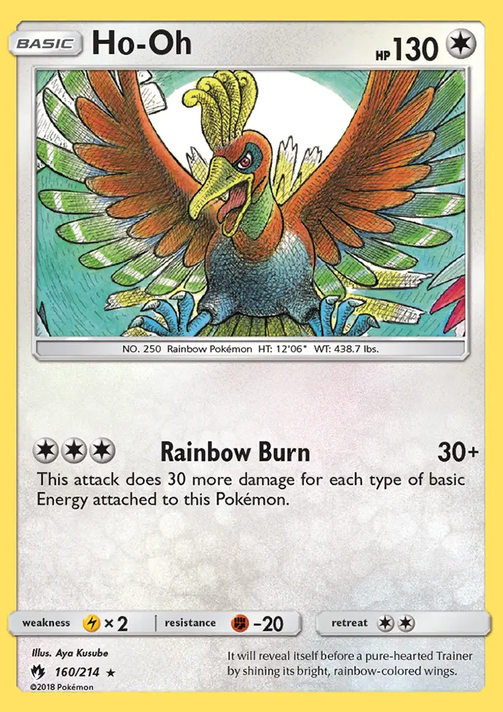 Ho-Oh 160 — Lost Thunder 160, Normal finish