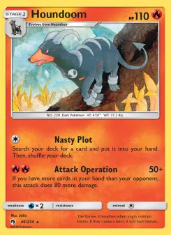 Houndoom — Lost Thunder #46