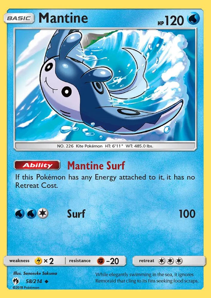 Mantine 58 — Lost Thunder 58, Normal finish