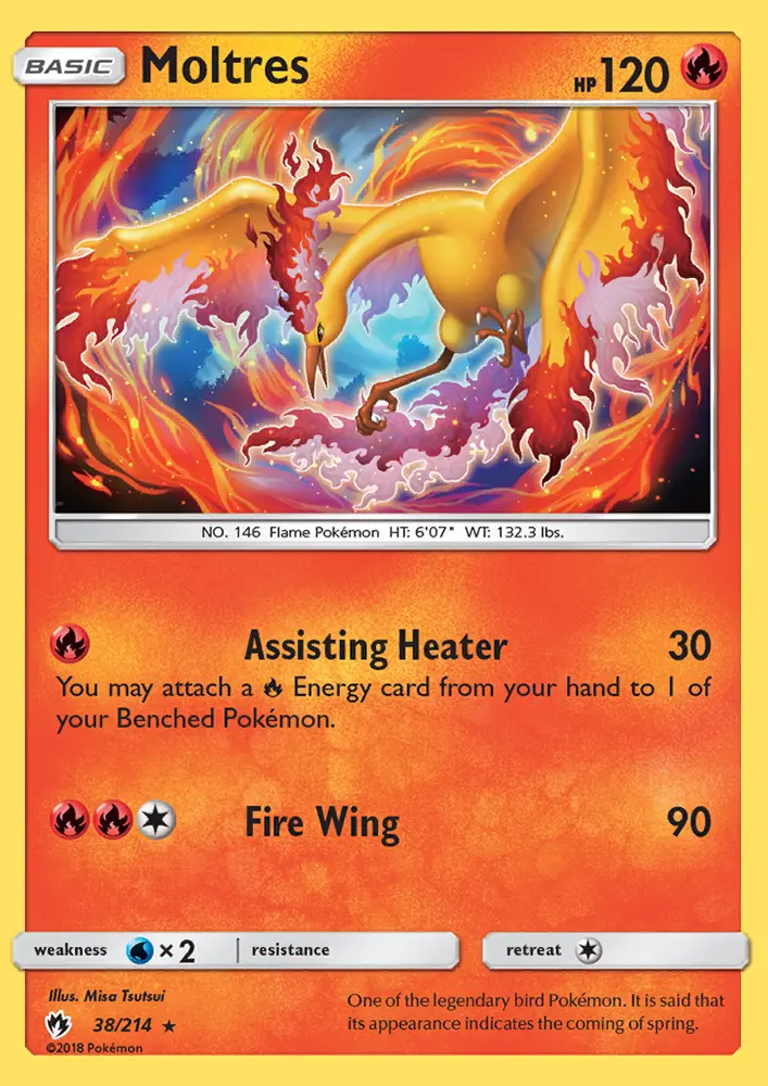 Moltres 38 — Lost Thunder 38, Normal finish