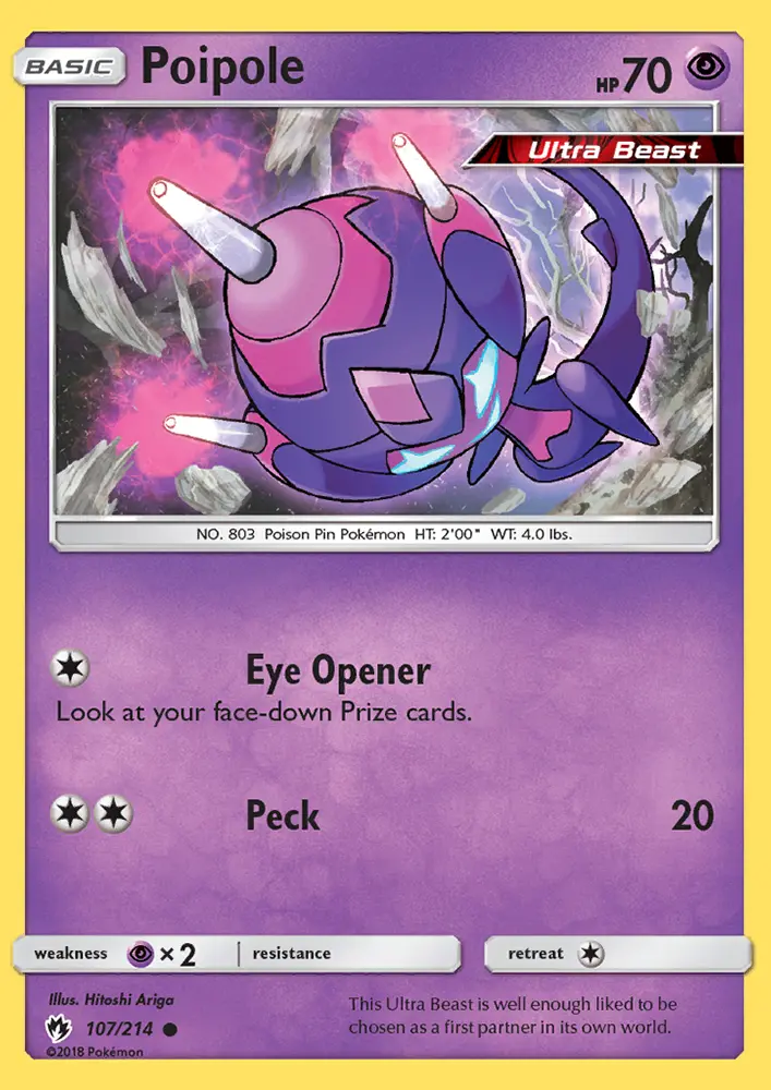 Poipole 107 card from Lost Thunder