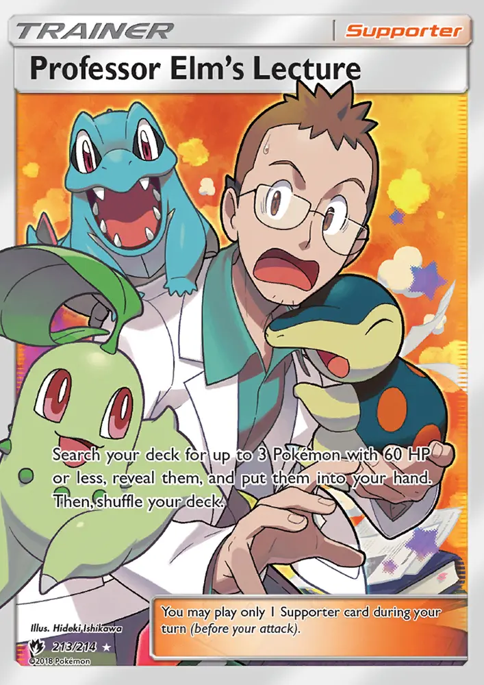 Professor Elm's Lecture 213 — Lost Thunder 213, Holofoil finish
