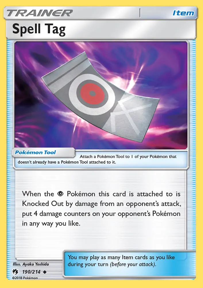 Spell Tag 190 — Lost Thunder 190, Normal finish