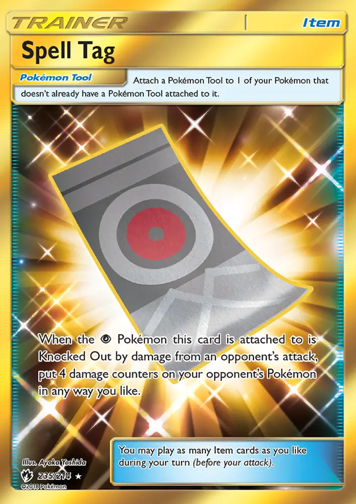 Spell Tag 235 — Lost Thunder 235, Holofoil finish