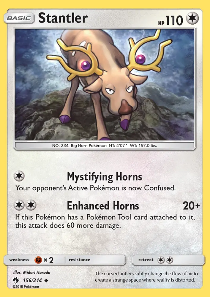 Stantler 156 card from Lost Thunder