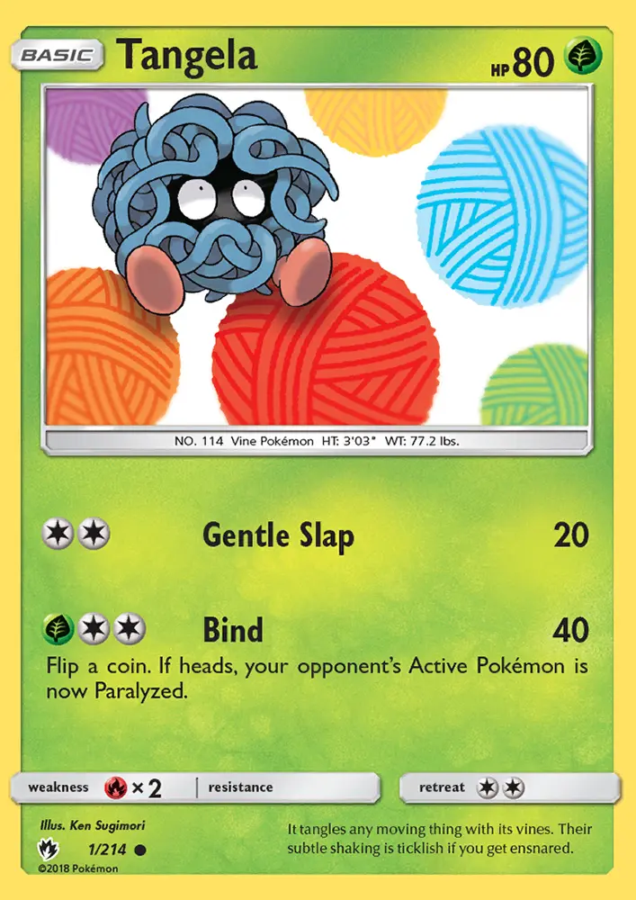 Tangela 1 card from Lost Thunder