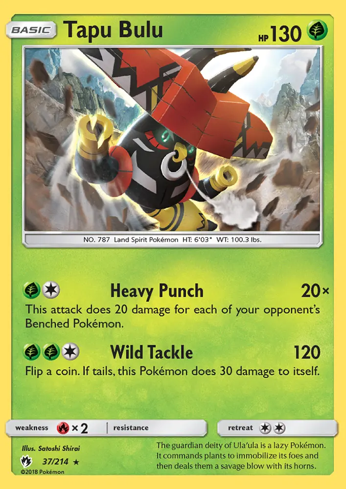 Tapu Bulu 37 card from Lost Thunder