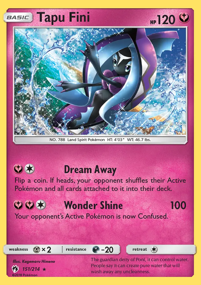 Tapu Fini 151 card from Lost Thunder