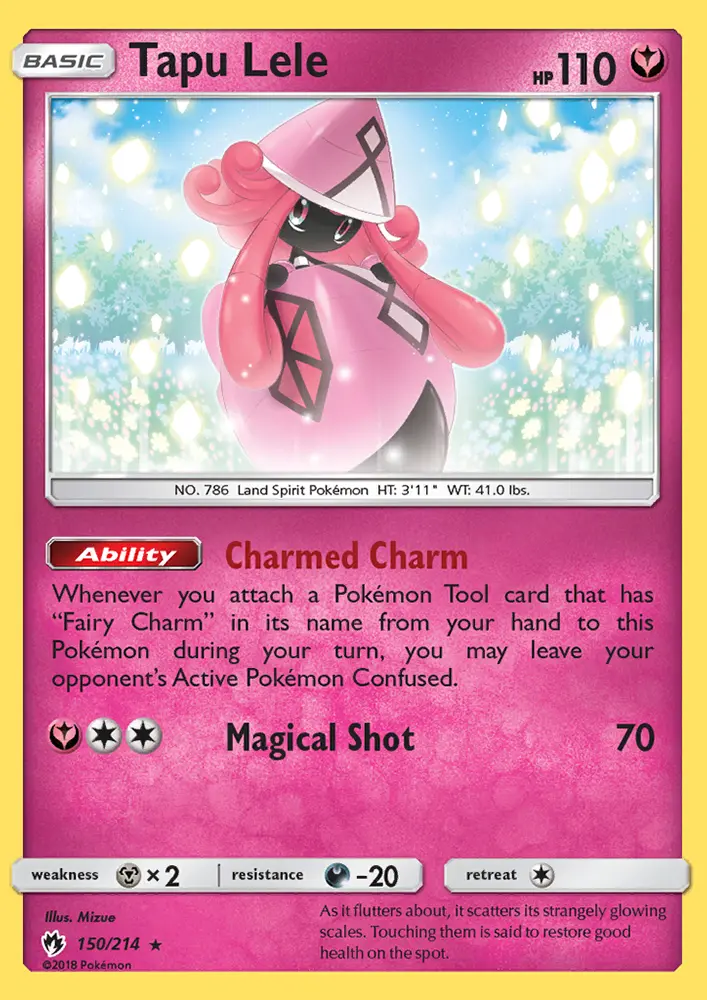 Tapu Lele 150 — Lost Thunder 150, Holofoil finish
