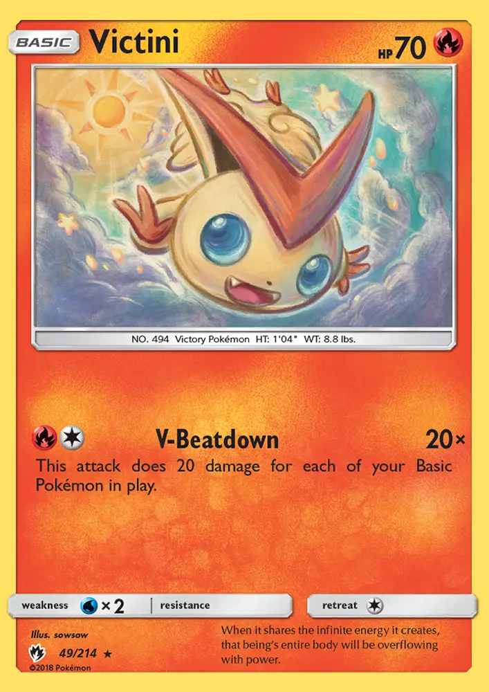 Victini 49 card from Lost Thunder