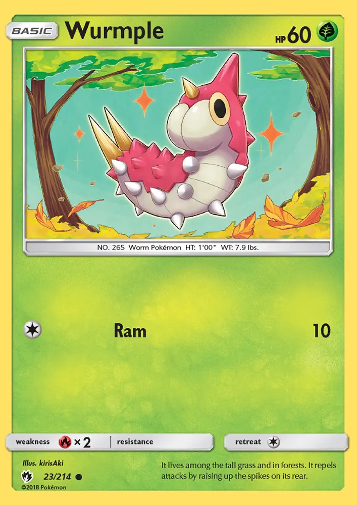 Wurmple 23 — Lost Thunder 23, Normal finish