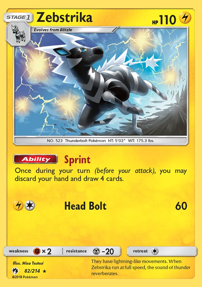 Zebstrika 82 — Lost Thunder 82, Normal finish