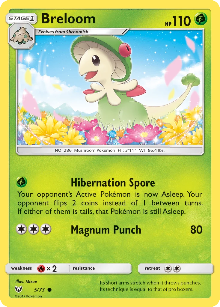 Breloom 5 — Shining Legends 5, Normal finish