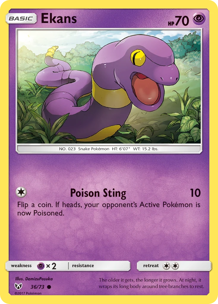 Ekans 36 card from Shining Legends