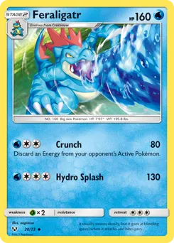 Feraligatr 20 — Shining Legends