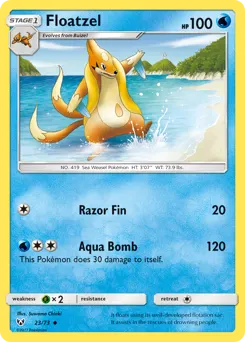 Floatzel 23 — Shining Legends